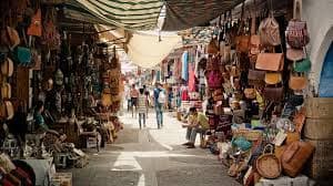 Souk El Had market trading activity